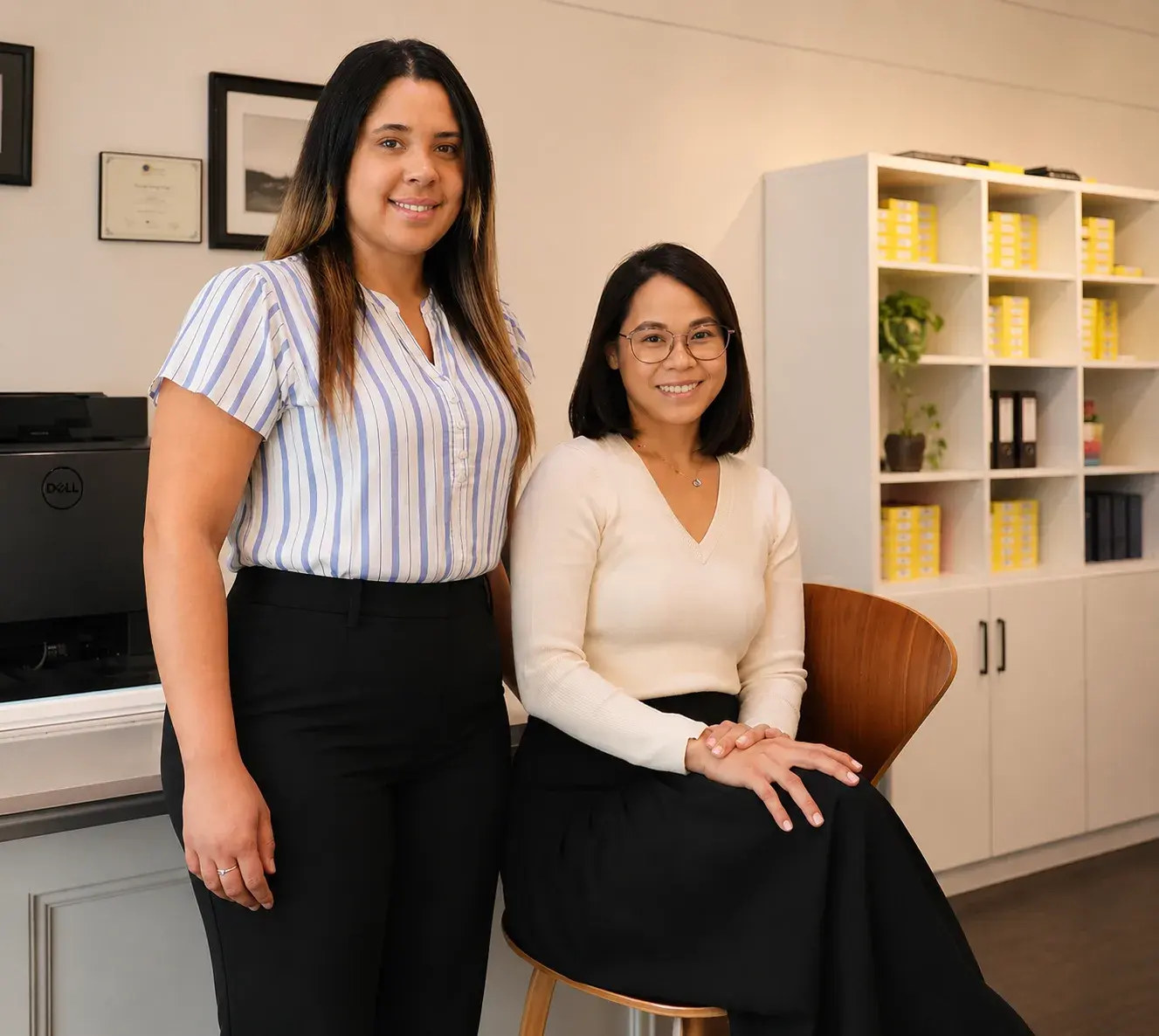 The Boardwalk Eye Care team at the clinic in Cambridge, Ontario